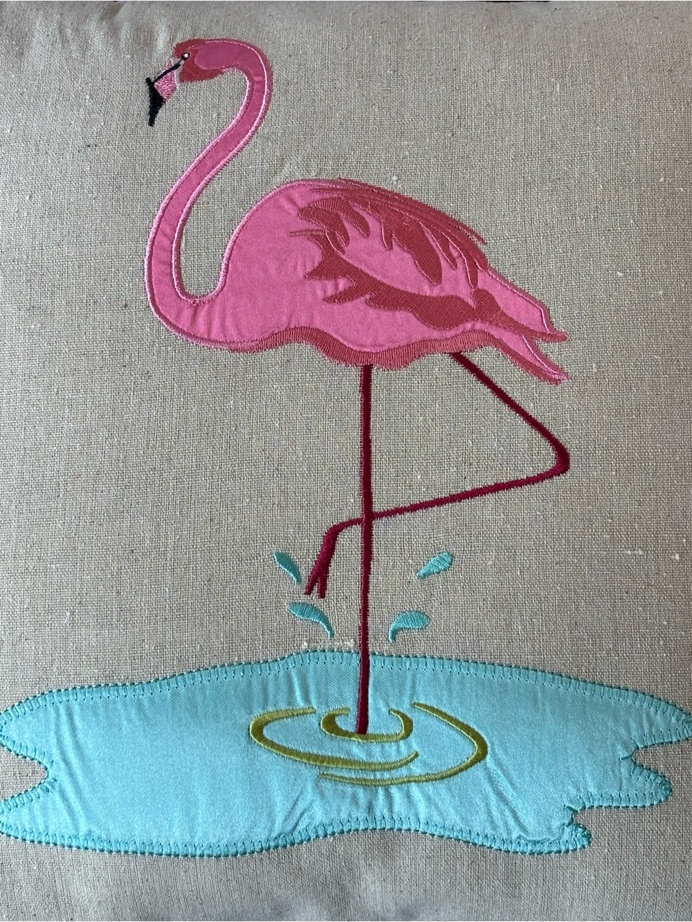 Set of 2 Sonoma Life + Style Flamingo Throw Pillows Tropical Coastal Decor NWOT - Picture 6 of 8
